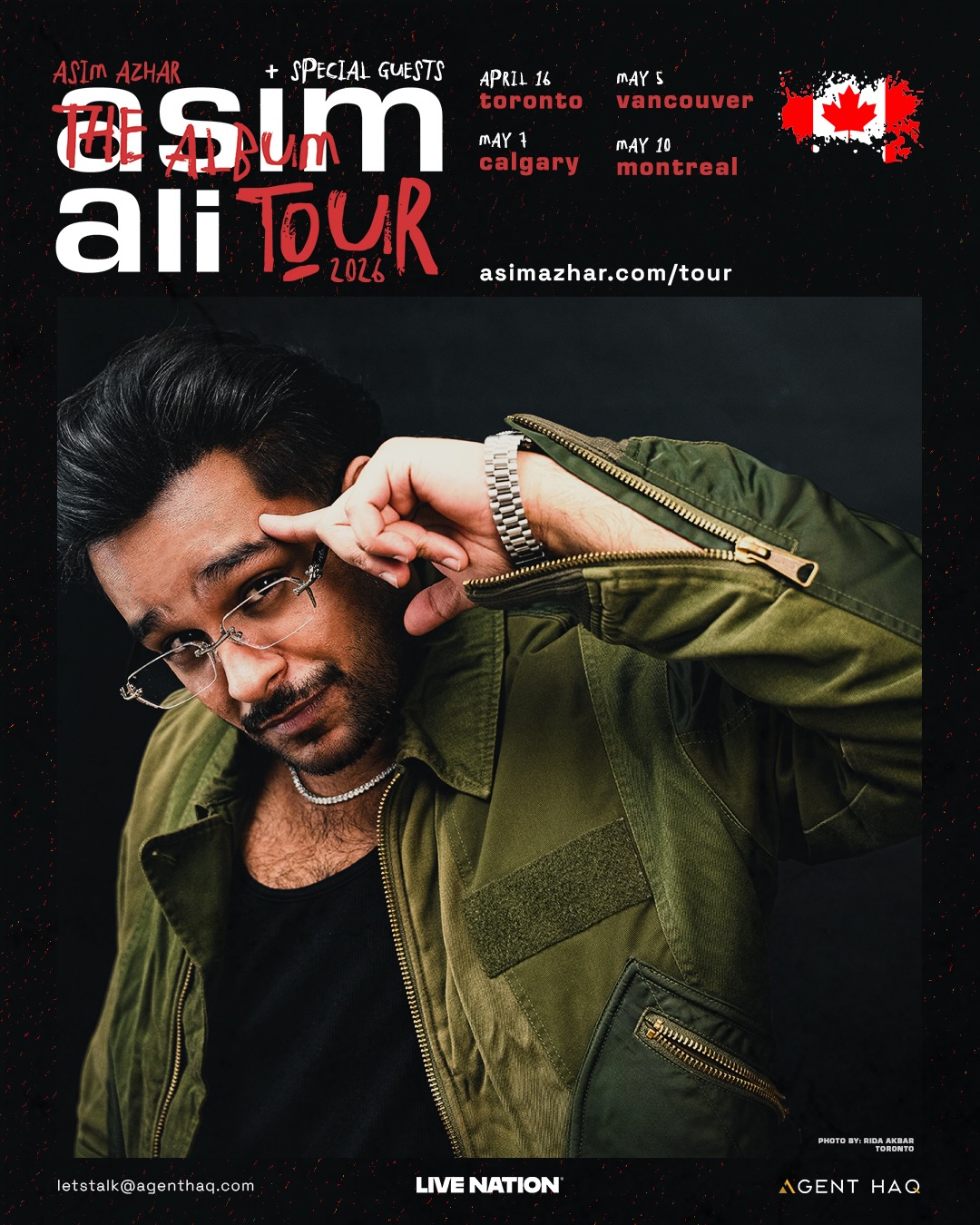 Asim Azhar Asim Ali The Album Tour Poster 2026