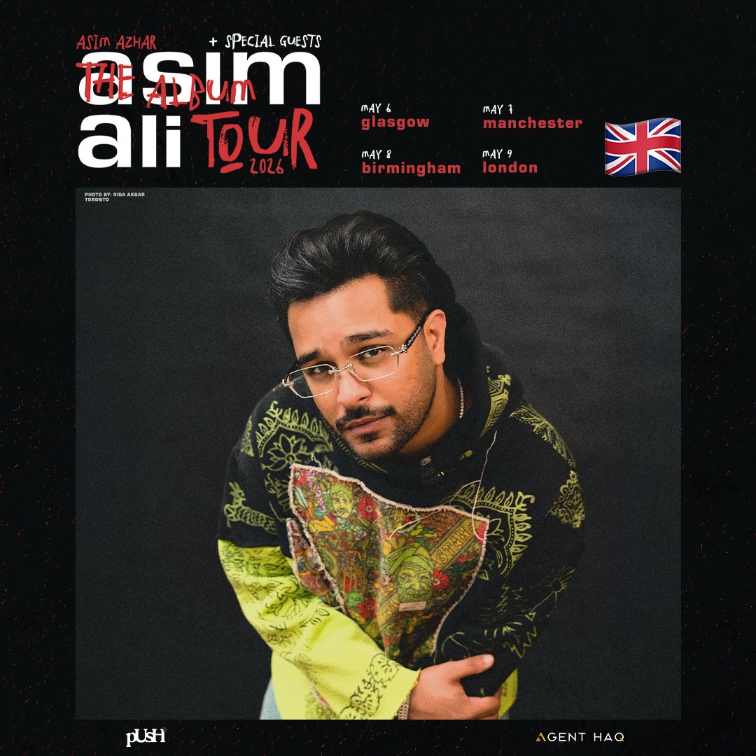 Asim Azhar Asim Ali The Album Tour Poster 2026